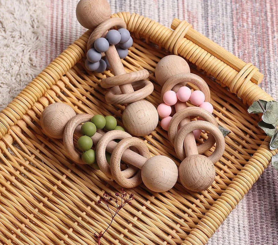 Hochet Anneau En Bois - Jouet En bois bébé