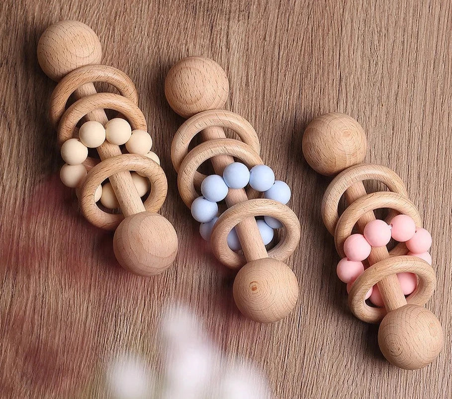 Hochet Anneau En Bois - Jouet En bois bébé