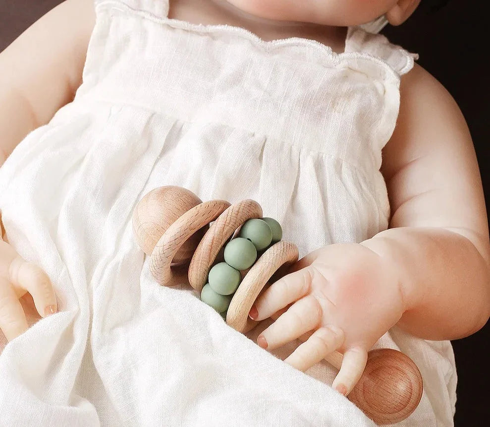 Hochet Anneau En Bois - Jouet En bois bébé