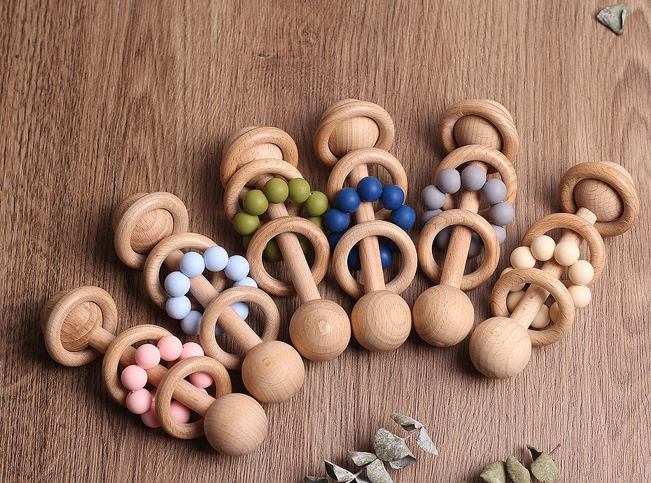 Hochet Anneau En Bois - Jouet En bois bébé