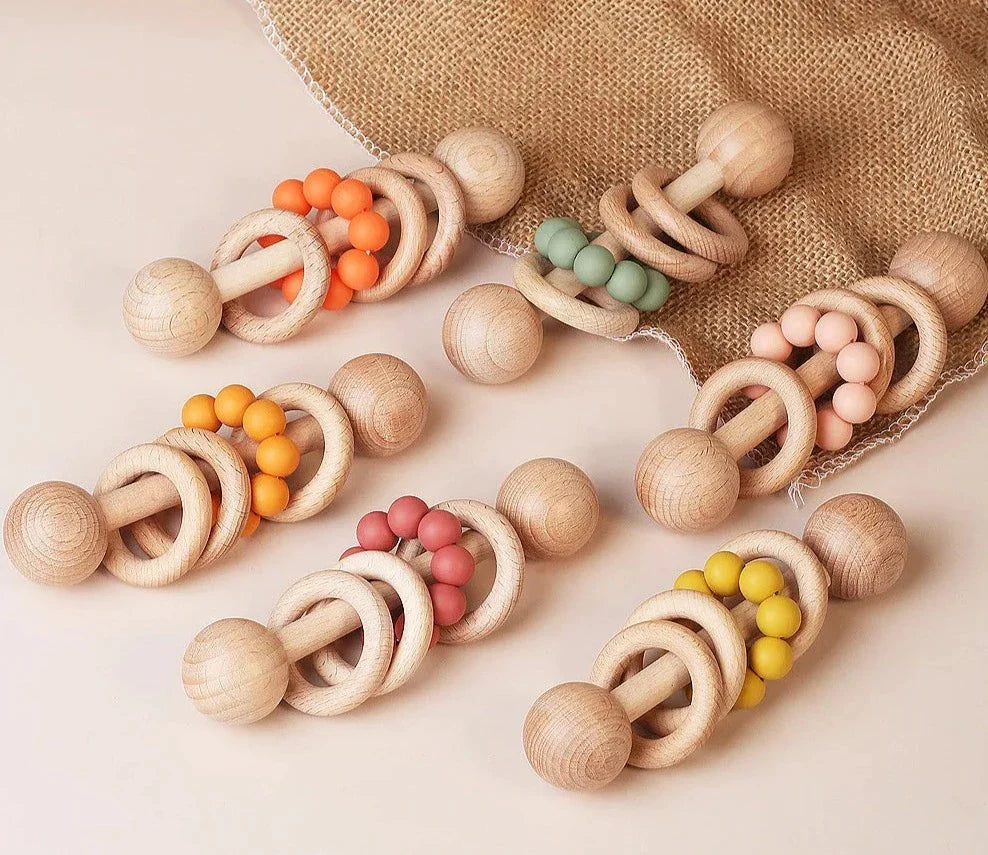Hochet Anneau En Bois - Jouet En bois bébé