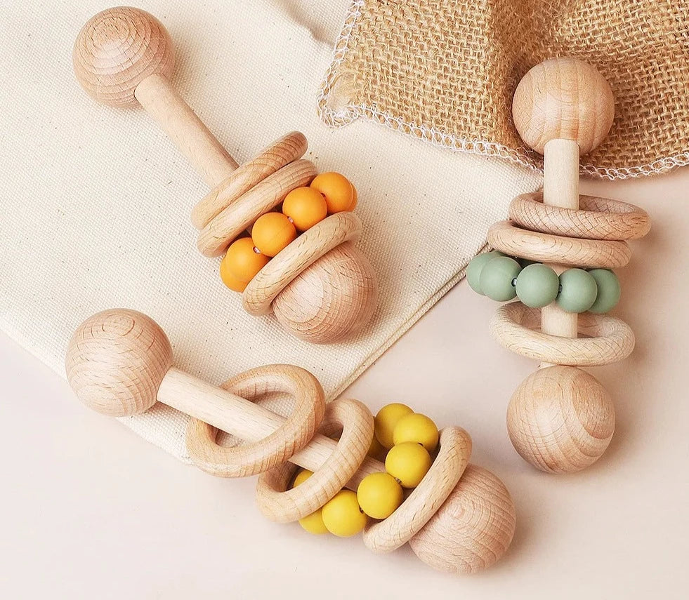 Hochet Anneau En Bois - Jouet En bois bébé