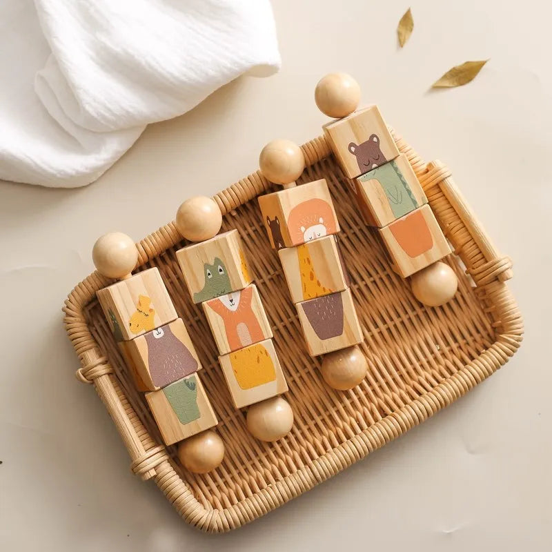 Hochet en Bois - Jouet En bois bébé