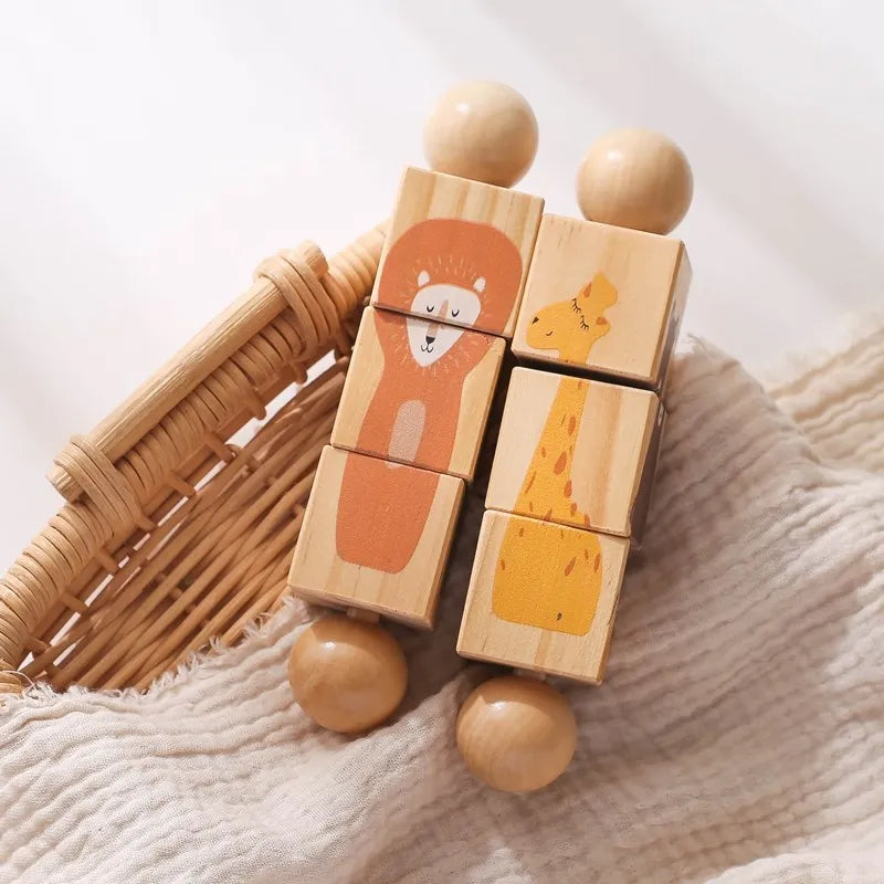 Hochet en Bois - Jouet En bois bébé