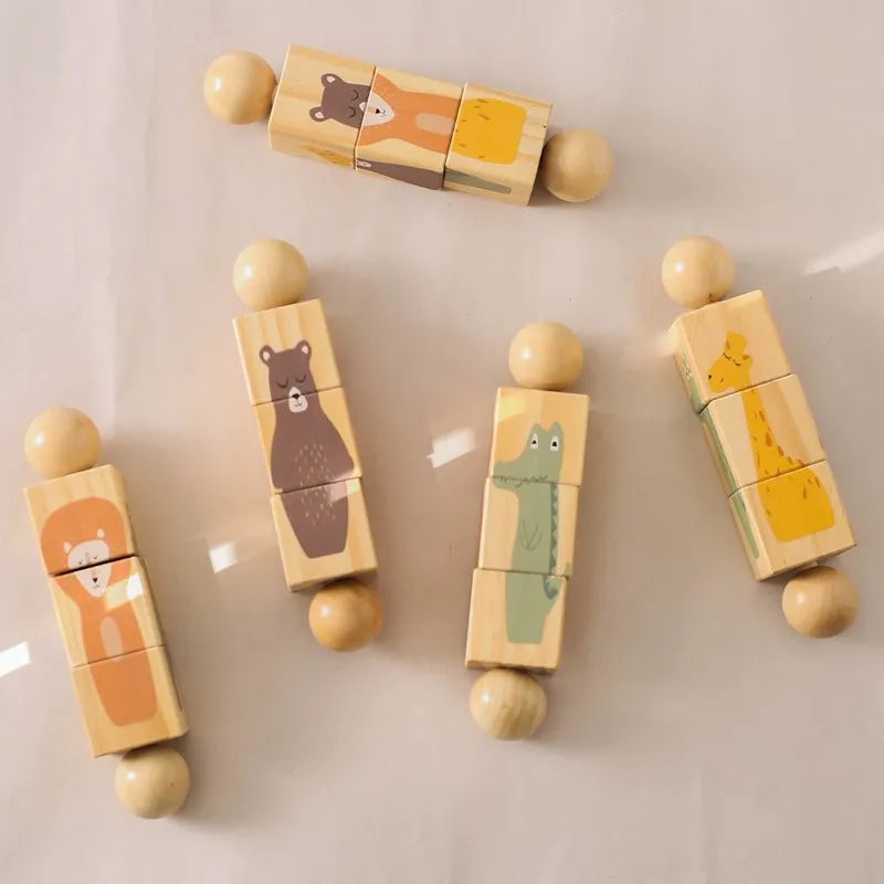 Hochet en Bois - Jouet En bois bébé