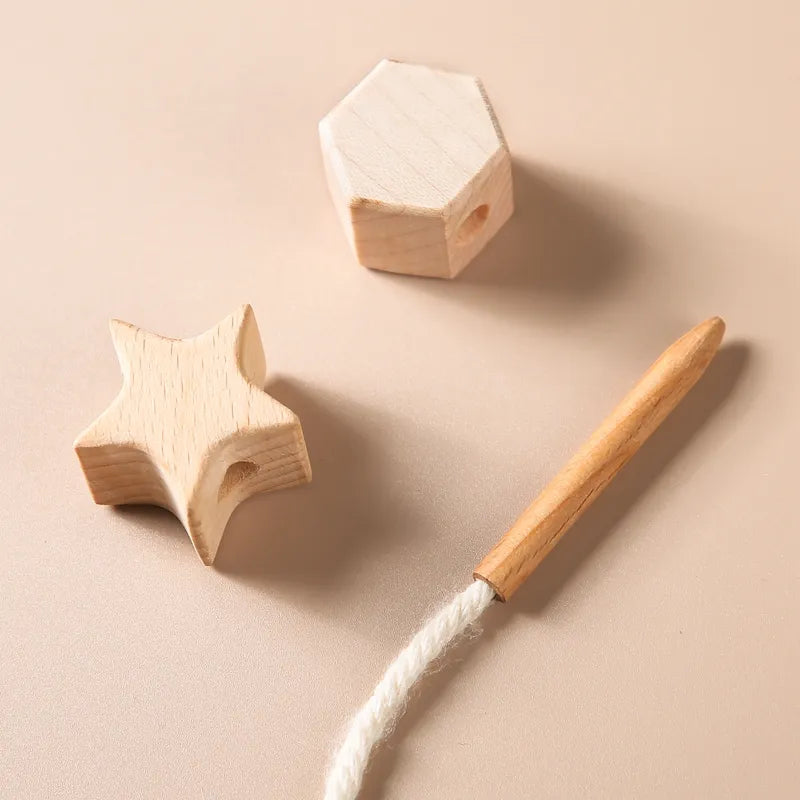 Jeux à enfiler bébé en Bois Petites étoiles - Petites étoiles - Jouet En bois bébé
