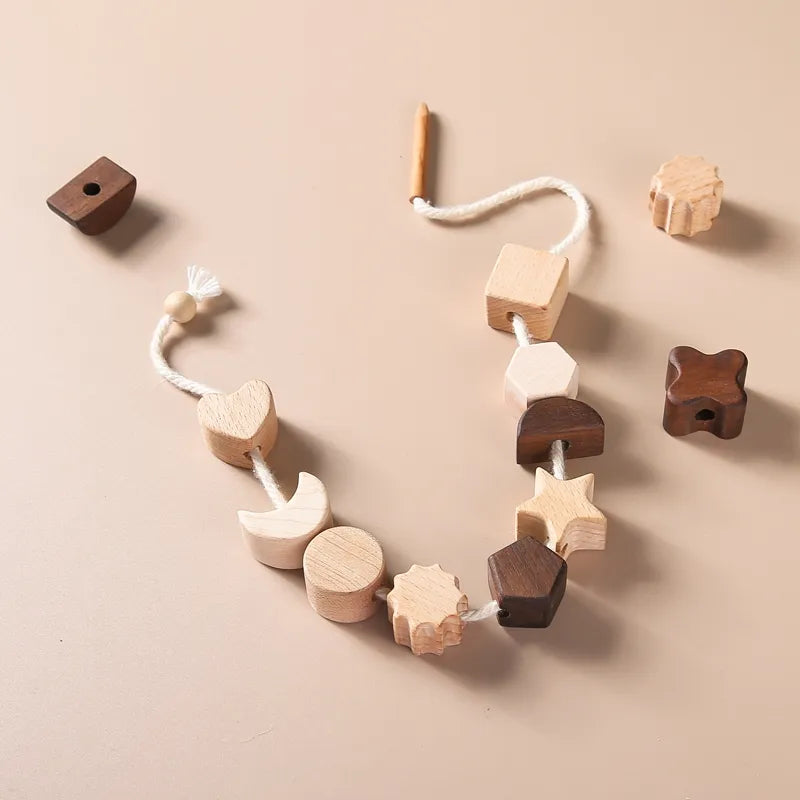 Jeux à enfiler bébé en Bois Petites étoiles - Petites étoiles - Jouet En bois bébé