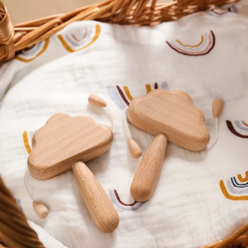 Maracas Bébé - Bois - Jouet En bois bébé