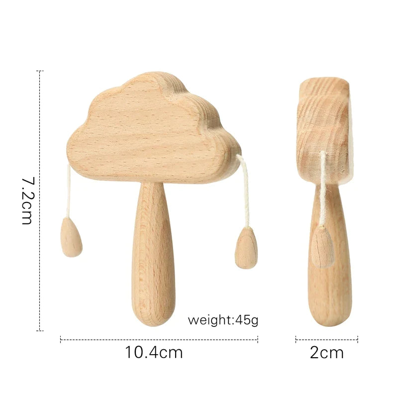 Maracas Bébé - Bois - Jouet En bois bébé
