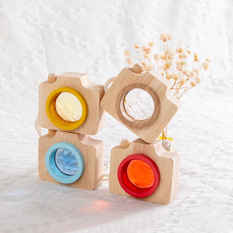Mini Appareil Photo Kaleidoscope - Jouet En bois bébé