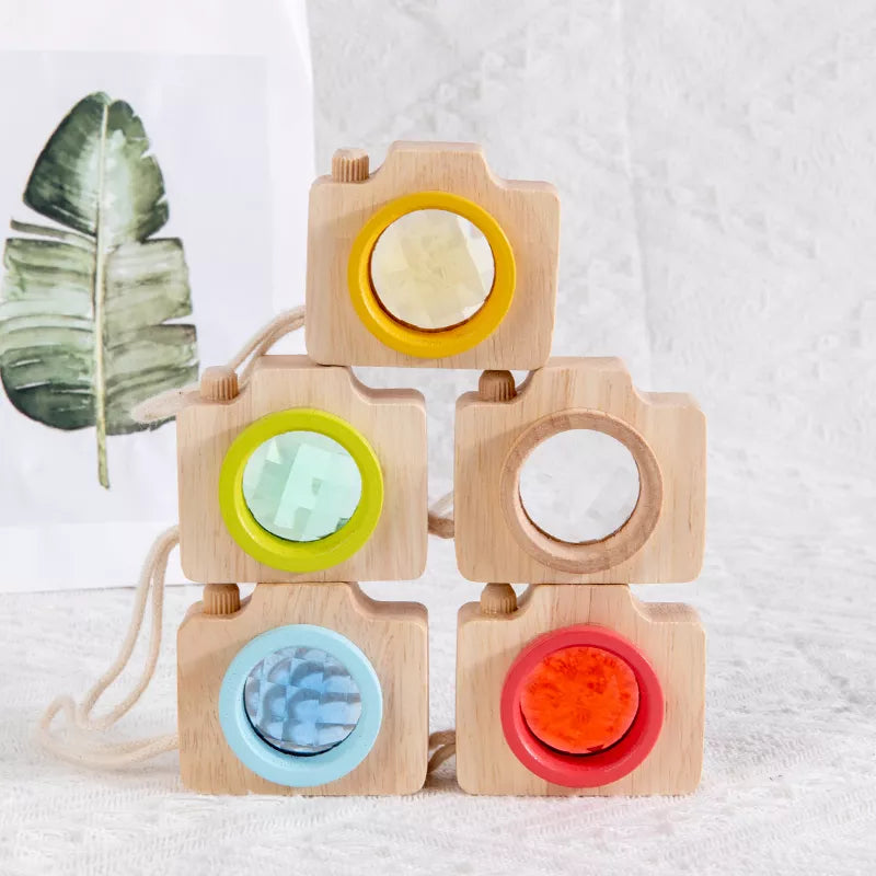 Mini Appareil Photo Kaleidoscope - Jouet En bois bébé