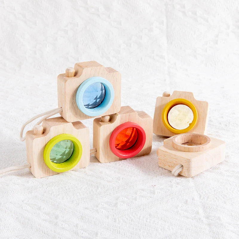 Mini Appareil Photo Kaleidoscope - Jouet En bois bébé