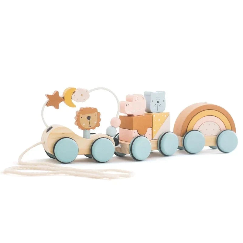 Petit Train En Bois Animaux - Train - Jouet En bois bébé