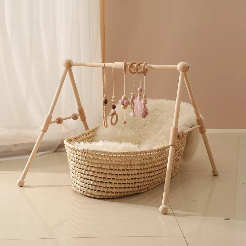 Portique bébé en bois - Bois - Jouet En bois bébé