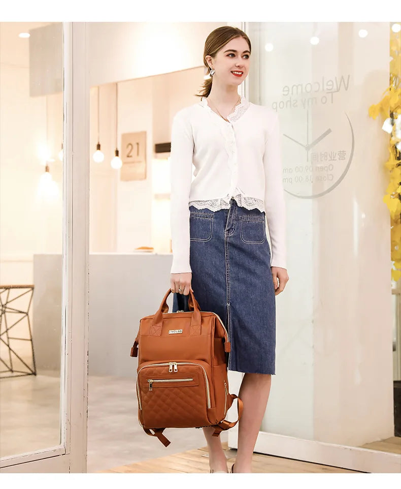 Sac à Langer en Cuir Vintage - Sac à Langer