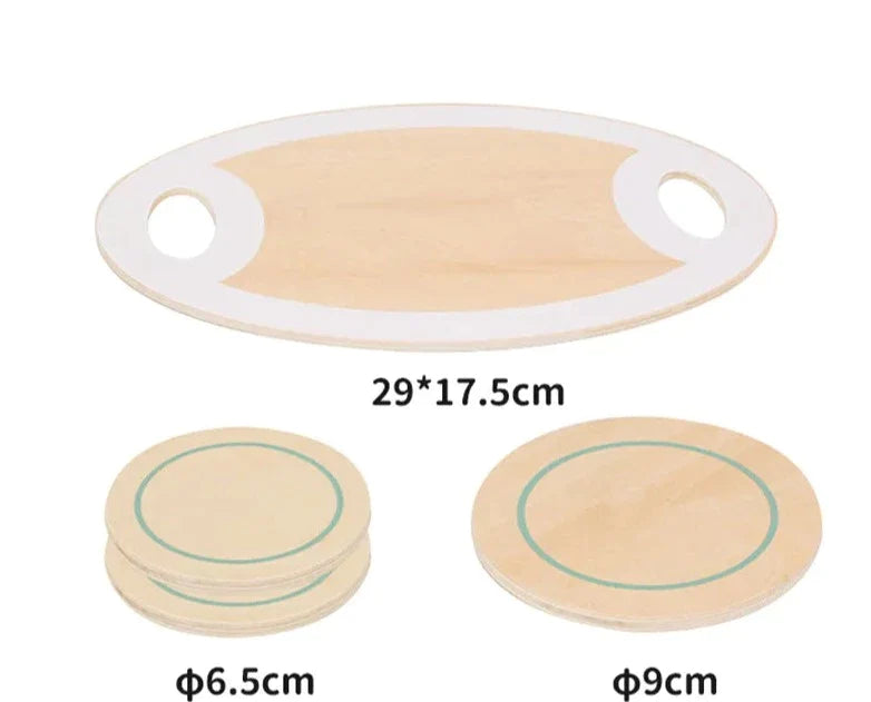 Service à Thé En Bois - Bleu Ciel - Jouet En bois bébé