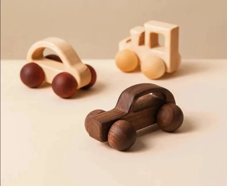 Voiture En Bois Animaux - Voiturettes - Jouet En bois bébé