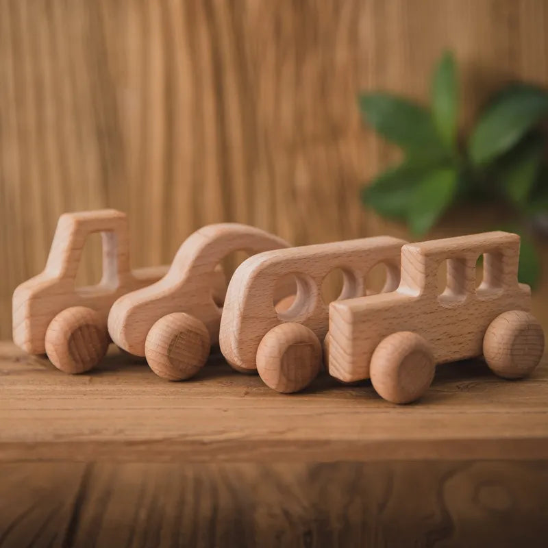 Voiture En Bois Bébé - Le Coffret - Jouet En bois bébé