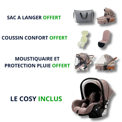 3 in 1 Elegance stroller