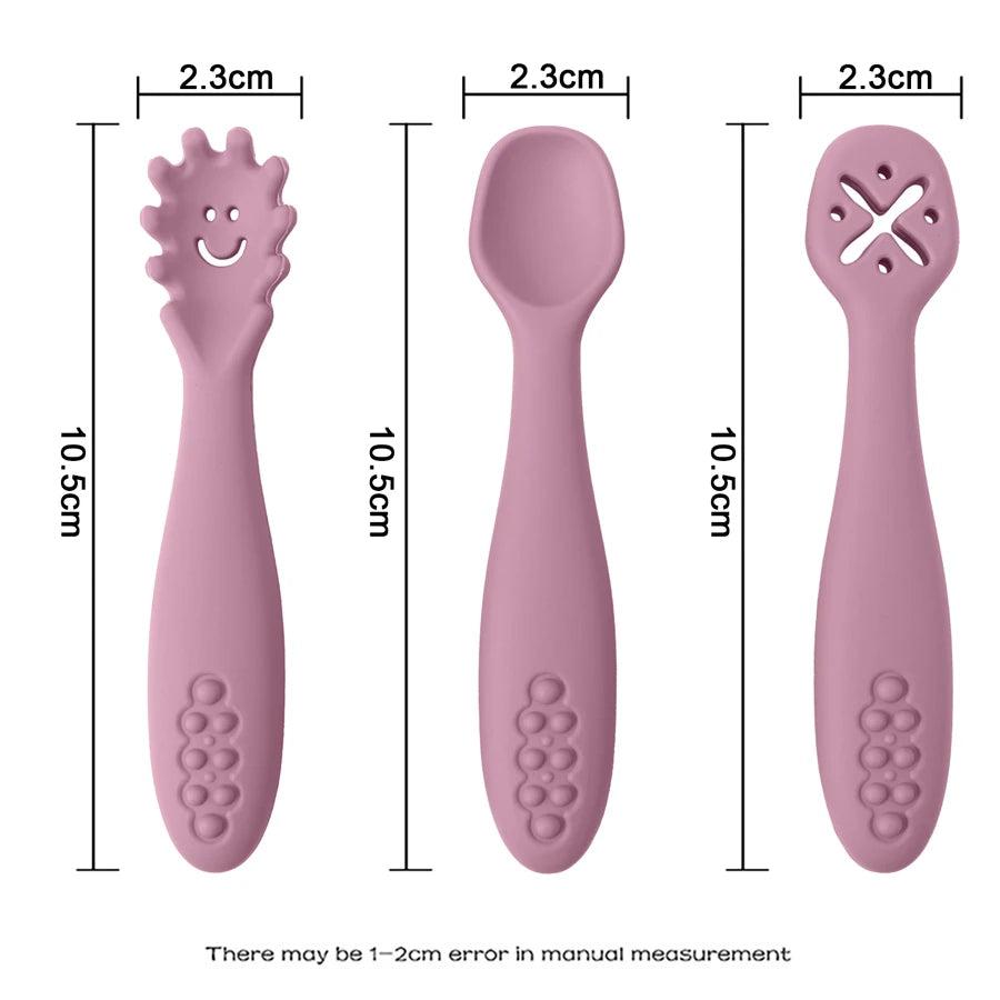 Baby Learning Spoon x3