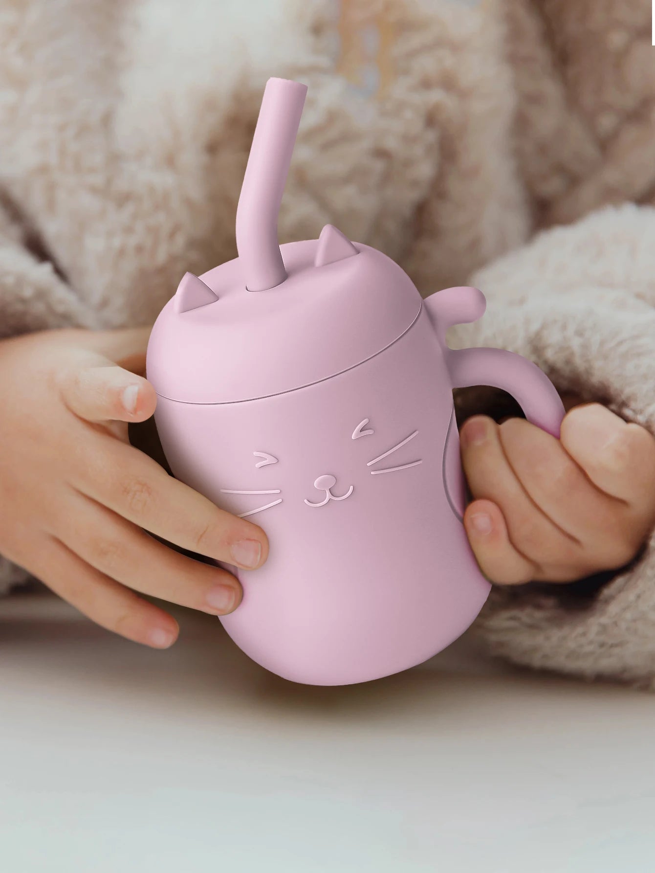 Baby cup with straw