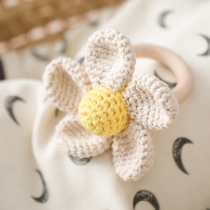 Hochet Crochet Petite Fleur