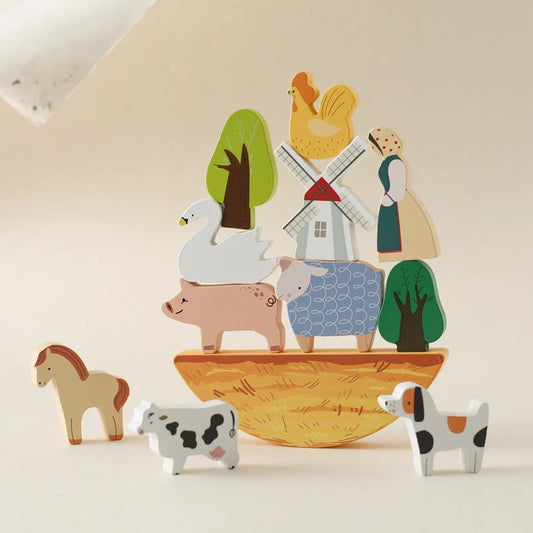 Jeu Animaux de la Ferme en bois, idéal pour les enfants de tous âges, proposé par NoEnName_Null.