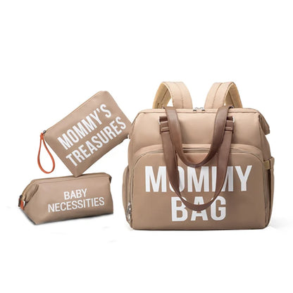 Grand Sac à Langer Mommy Bag, pratique et stylé pour les mamans actives, avec accessoires inclus.