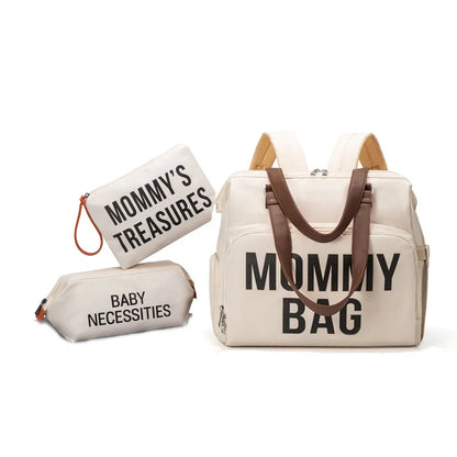 Grand Sac à Langer Mommy Bag, chic et pratique, idéal pour les mamans actives transportant l'essentiel de bébé.