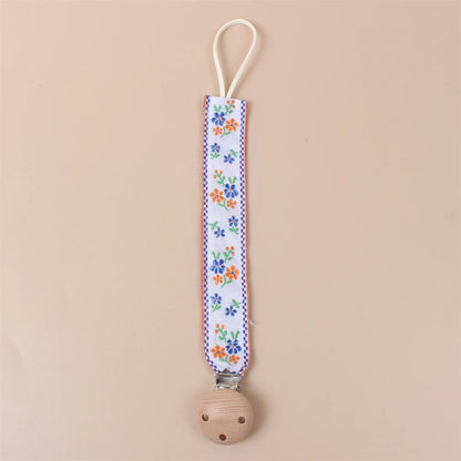 Embroidered Pacifier Clip