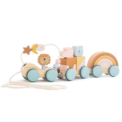 Petit Train En Bois Animaux